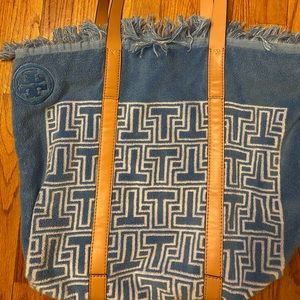 Tory Burch towel beach bag